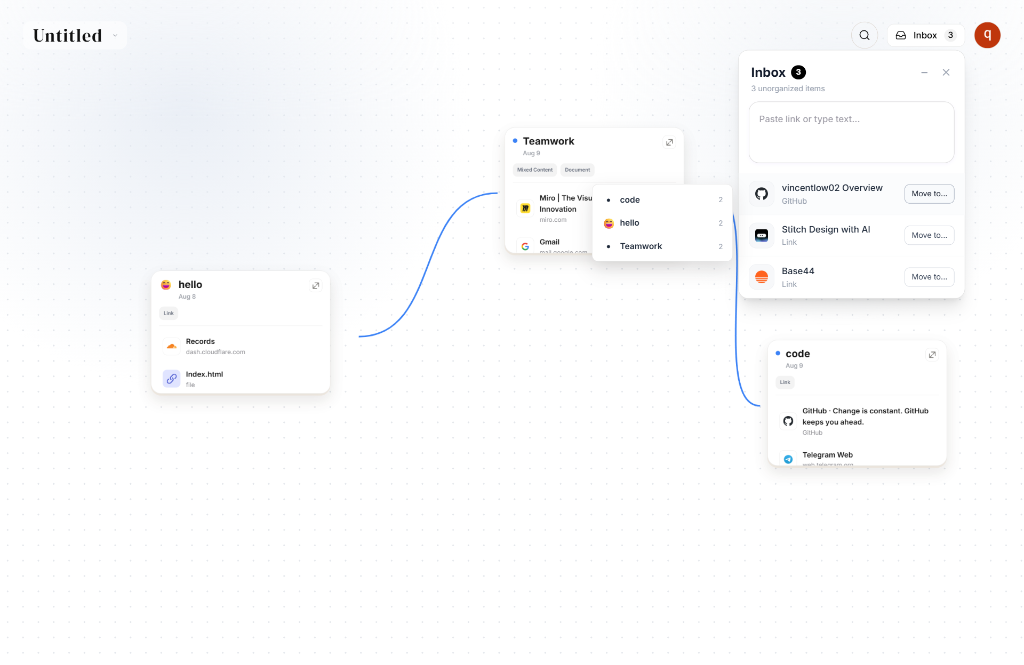 IntoDay visual workspace